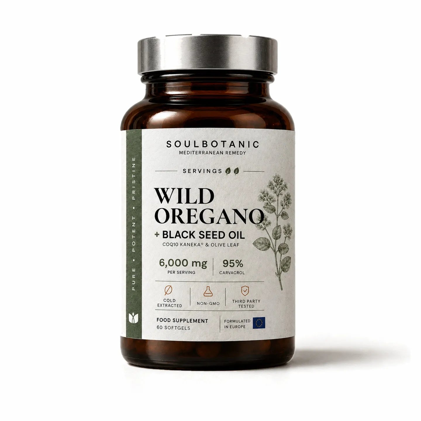 Flacon de « SoulBotanic » à l’Origan Sauvage + Huile de Nigelle