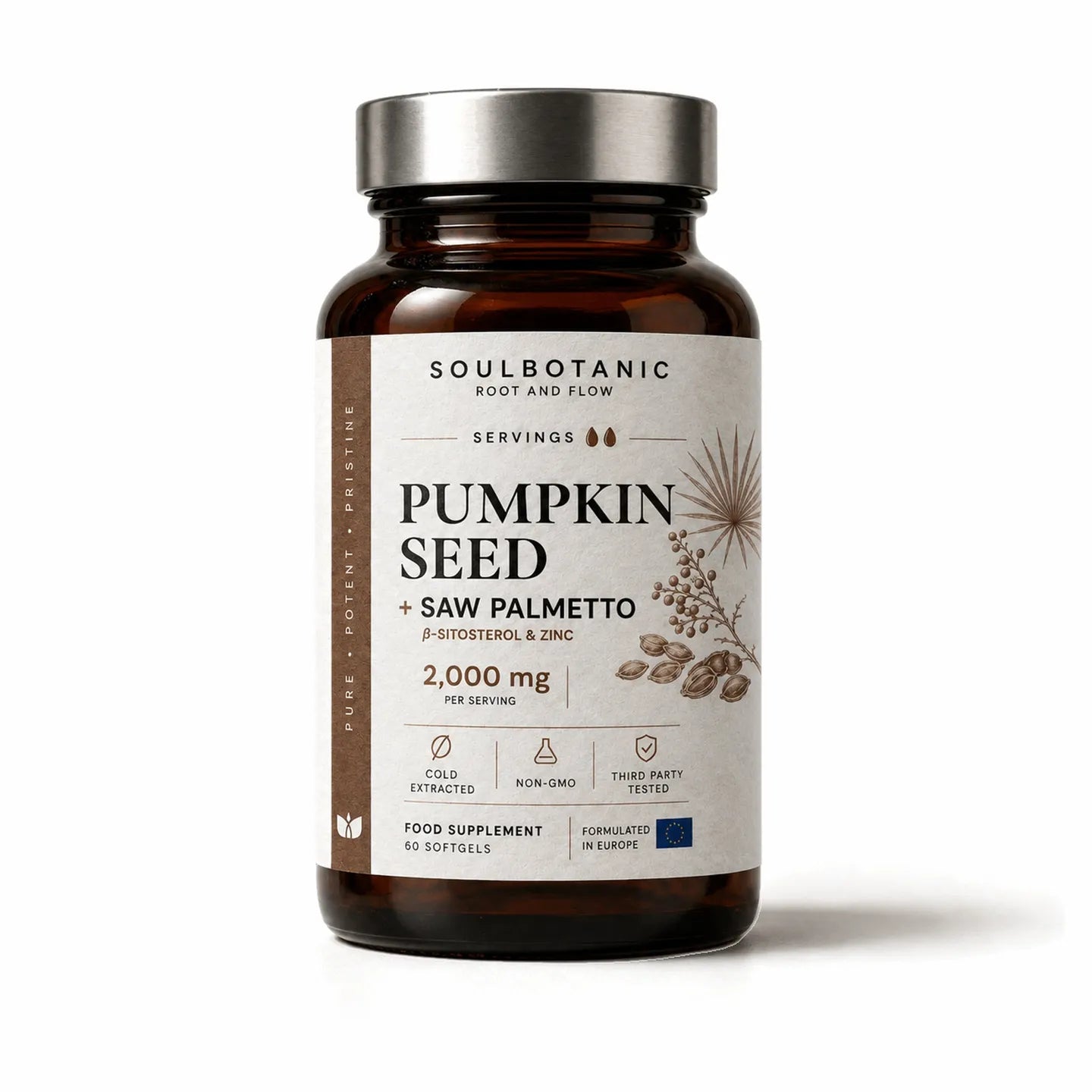 Flacon de Huile de Pépins de Courge + Huile de Palmier Nain de SoulBotanic