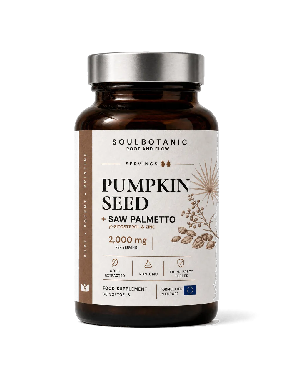 Huile de Pépins de Courge + Huile de Palmier Nain